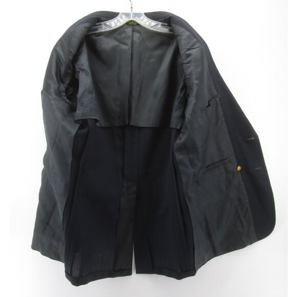 VINTAGE Palm Beach Sport Coat 40 Blazer Jacket Gold Buttons 80s 90s * - Picture 11 of 15